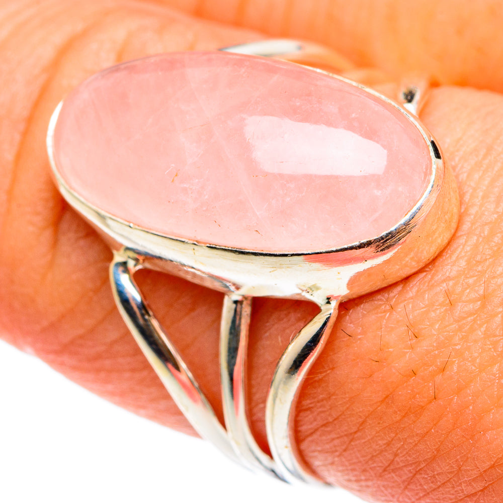 Rose Quartz Rings handcrafted by Ana Silver Co - RING82983
