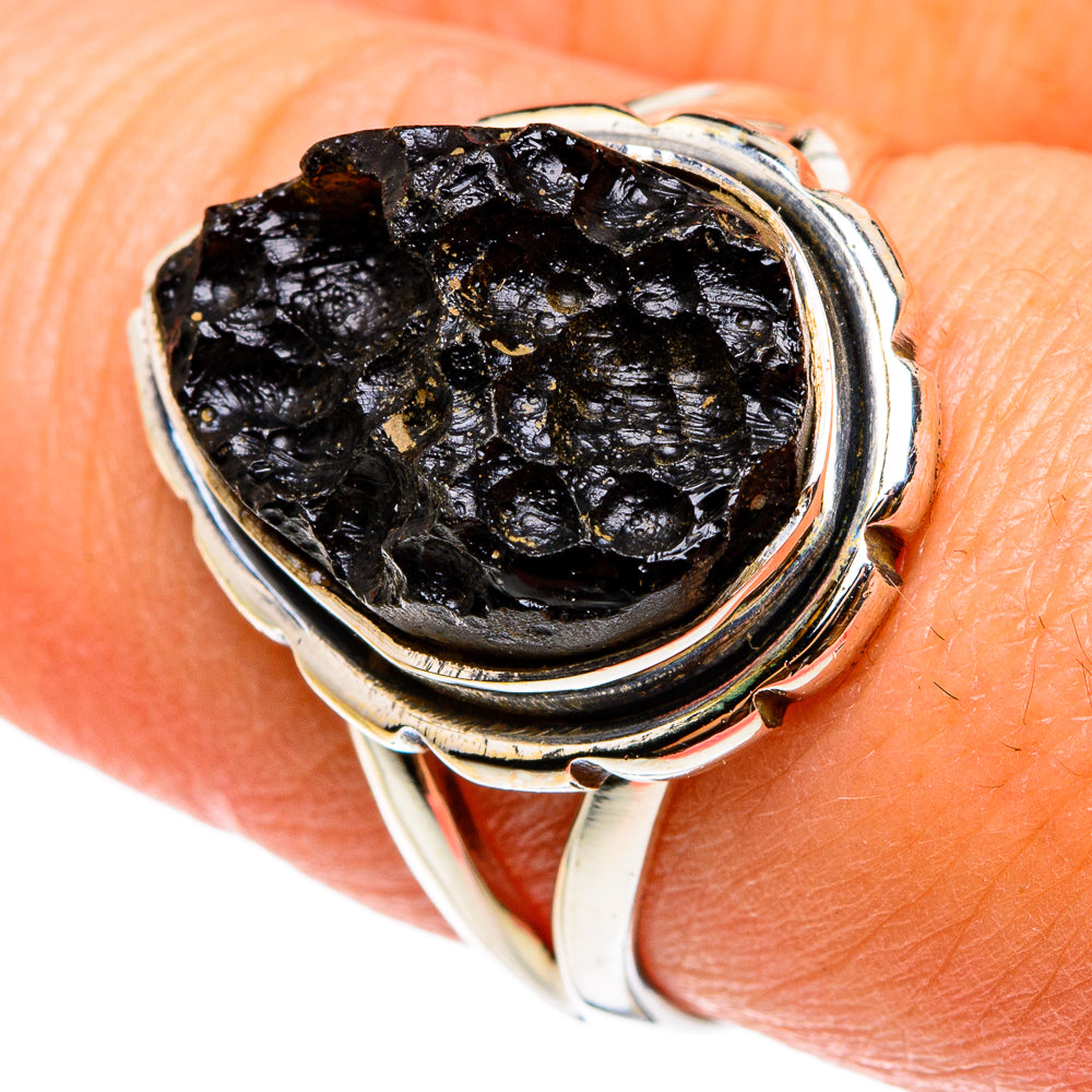 Tektite Rings handcrafted by Ana Silver Co - RING82988