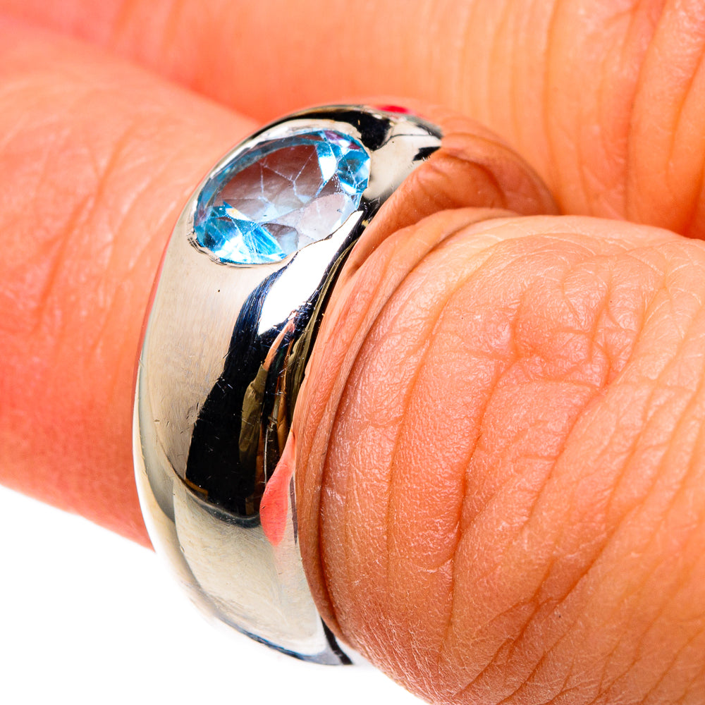 Blue Topaz Rings handcrafted by Ana Silver Co - RING82998