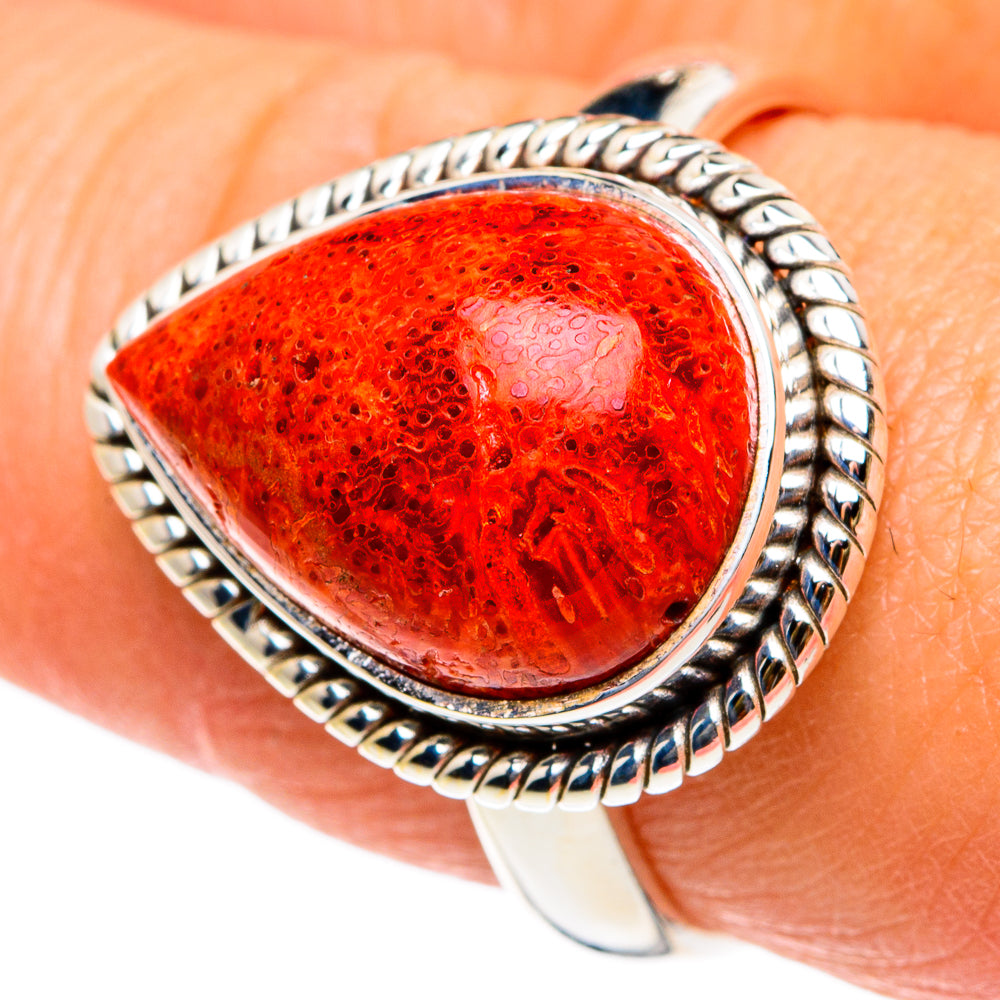Sponge Coral Rings handcrafted by Ana Silver Co - RING83011