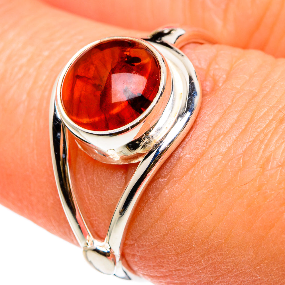 Baltic Amber Rings handcrafted by Ana Silver Co - RING83013