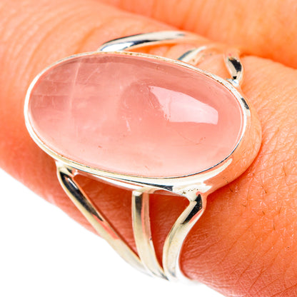 Rose Quartz Rings handcrafted by Ana Silver Co - RING83015