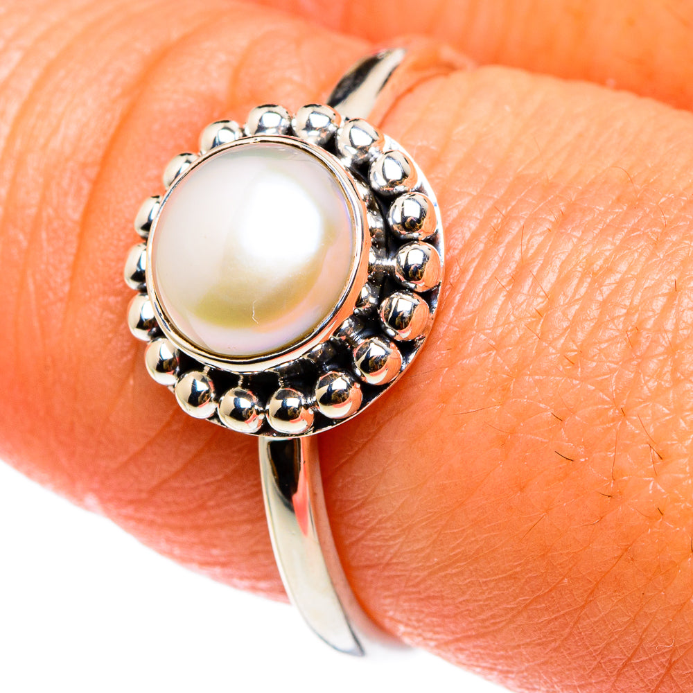 Cultured Pearl Rings handcrafted by Ana Silver Co - RING83021