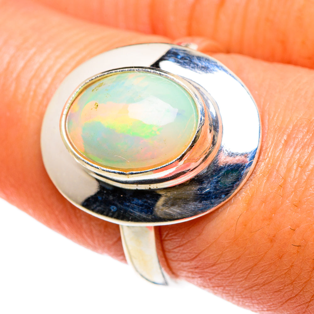Ethiopian Opal Rings handcrafted by Ana Silver Co - RING83025