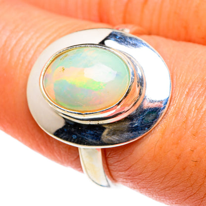 Ethiopian Opal Rings handcrafted by Ana Silver Co - RING83025