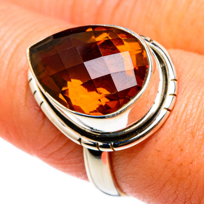 Mandarin Citrine Rings handcrafted by Ana Silver Co - RING83038