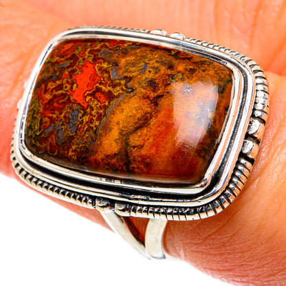 Moroccan Agate Rings handcrafted by Ana Silver Co - RING83039