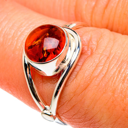 Baltic Amber Rings handcrafted by Ana Silver Co - RING83043
