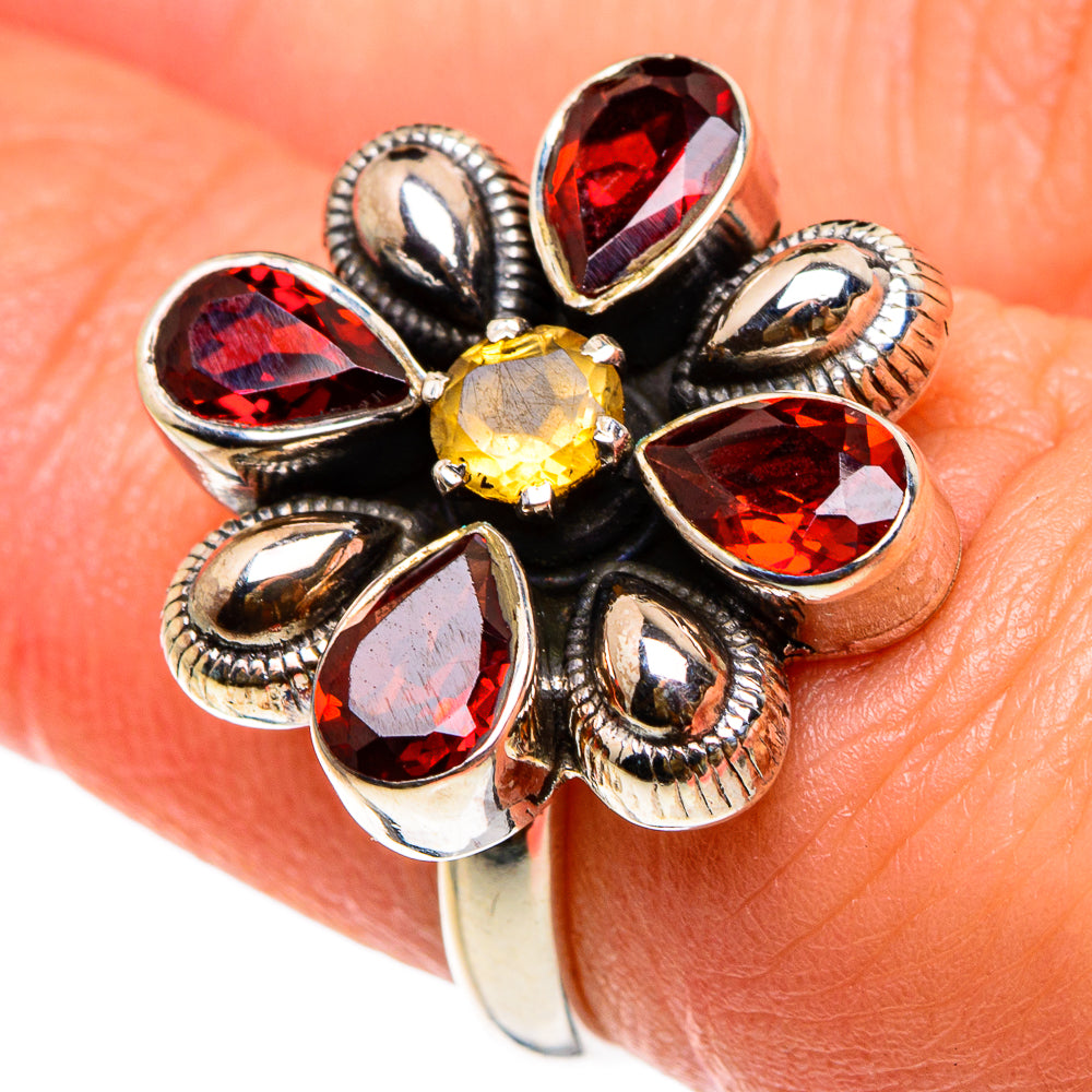 Garnet Rings handcrafted by Ana Silver Co - RING83047