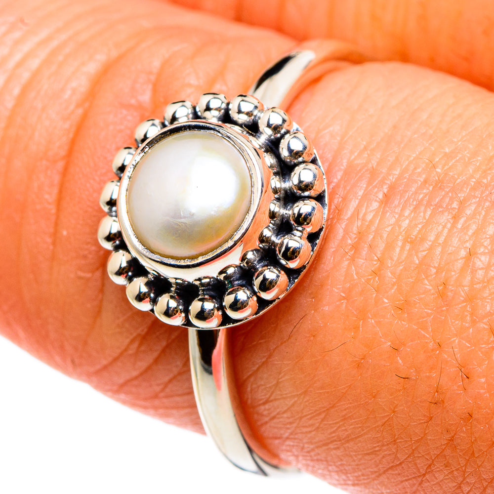 Cultured Pearl Rings handcrafted by Ana Silver Co - RING83053