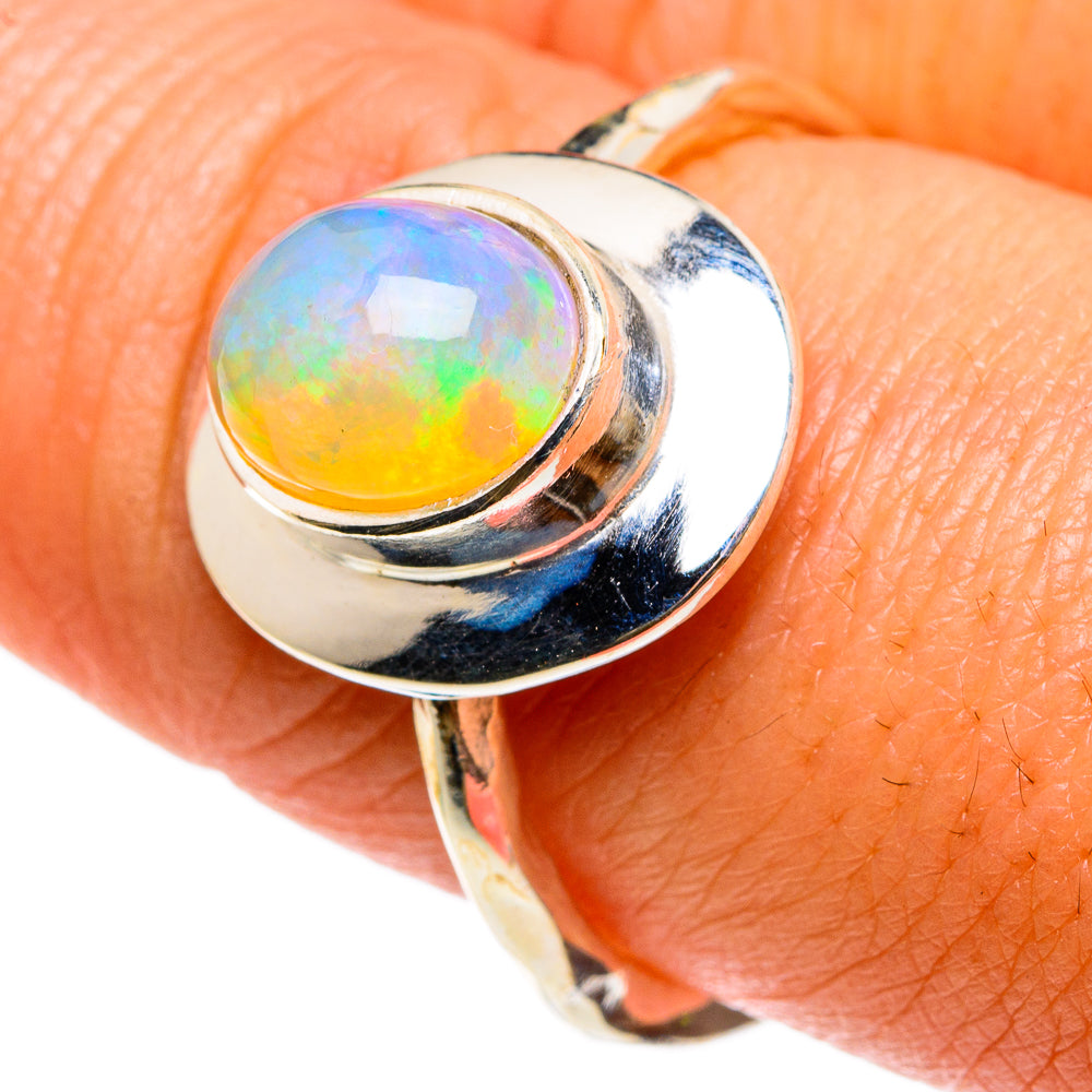 Ethiopian Opal Rings handcrafted by Ana Silver Co - RING83057