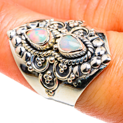 Ethiopian Opal Rings handcrafted by Ana Silver Co - RING83058