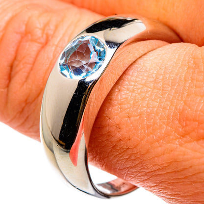 Blue Topaz Rings handcrafted by Ana Silver Co - RING83059