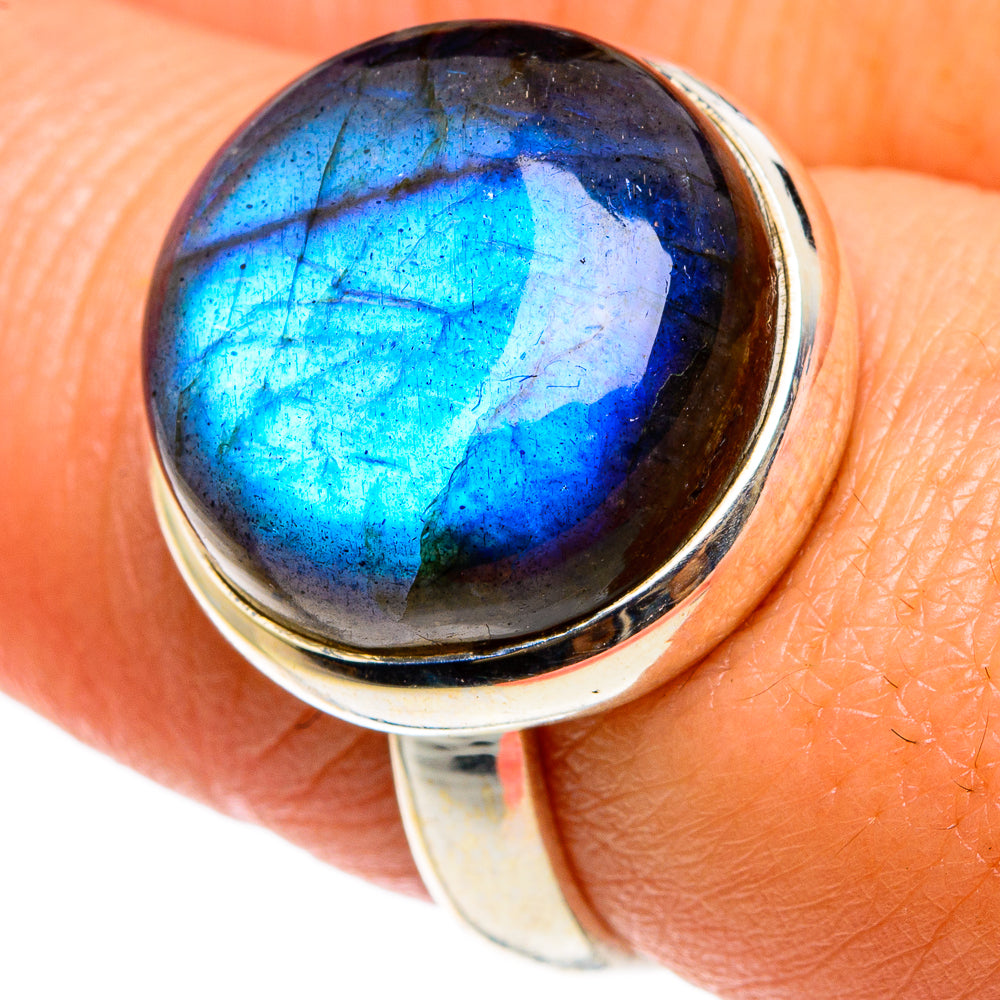 Labradorite Rings handcrafted by Ana Silver Co - RING83063