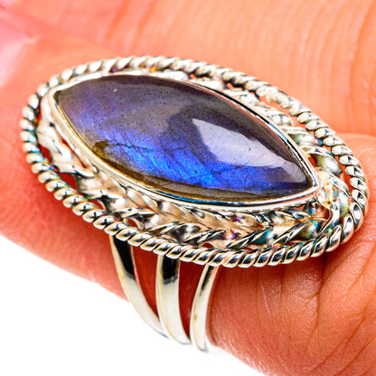 Labradorite Rings handcrafted by Ana Silver Co - RING83066