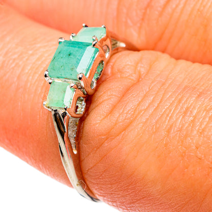 Emerald Rings handcrafted by Ana Silver Co - RING83067