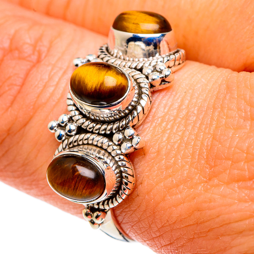 Tiger Eye Rings handcrafted by Ana Silver Co - RING83070