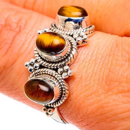 Tiger Eye Rings handcrafted by Ana Silver Co - RING83070