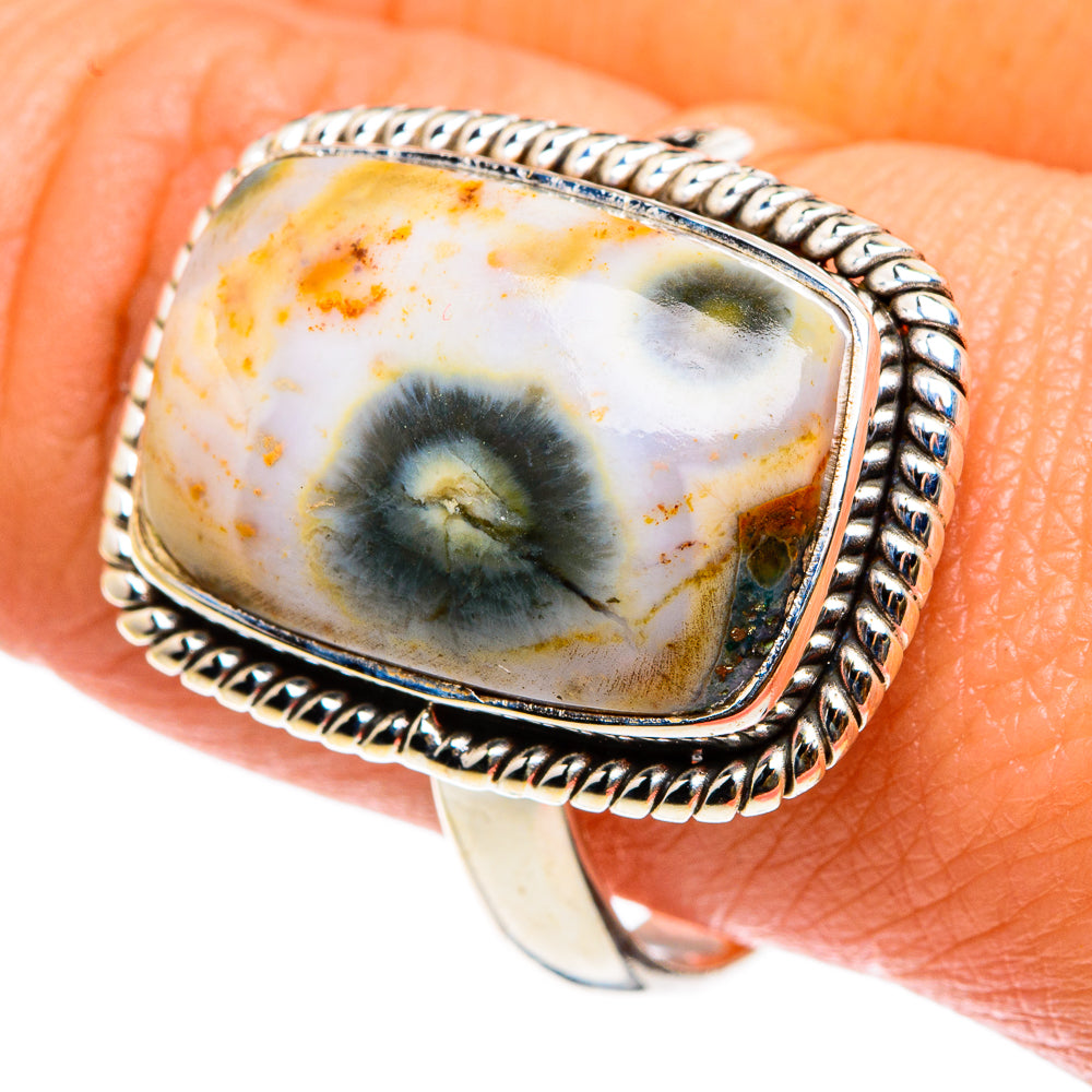 Ocean Jasper Rings handcrafted by Ana Silver Co - RING83089