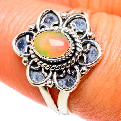 Ethiopian Opal Rings handcrafted by Ana Silver Co - RING83091
