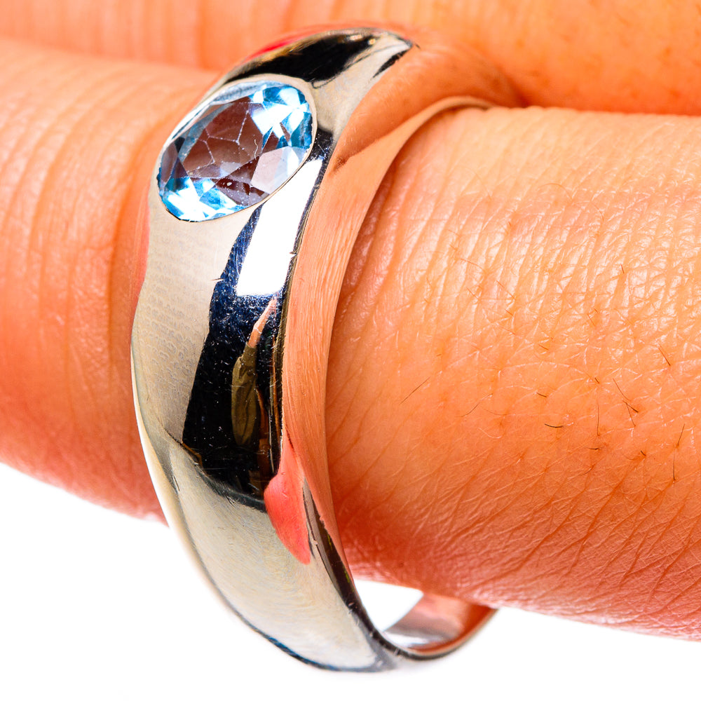 Blue Topaz Rings handcrafted by Ana Silver Co - RING83093