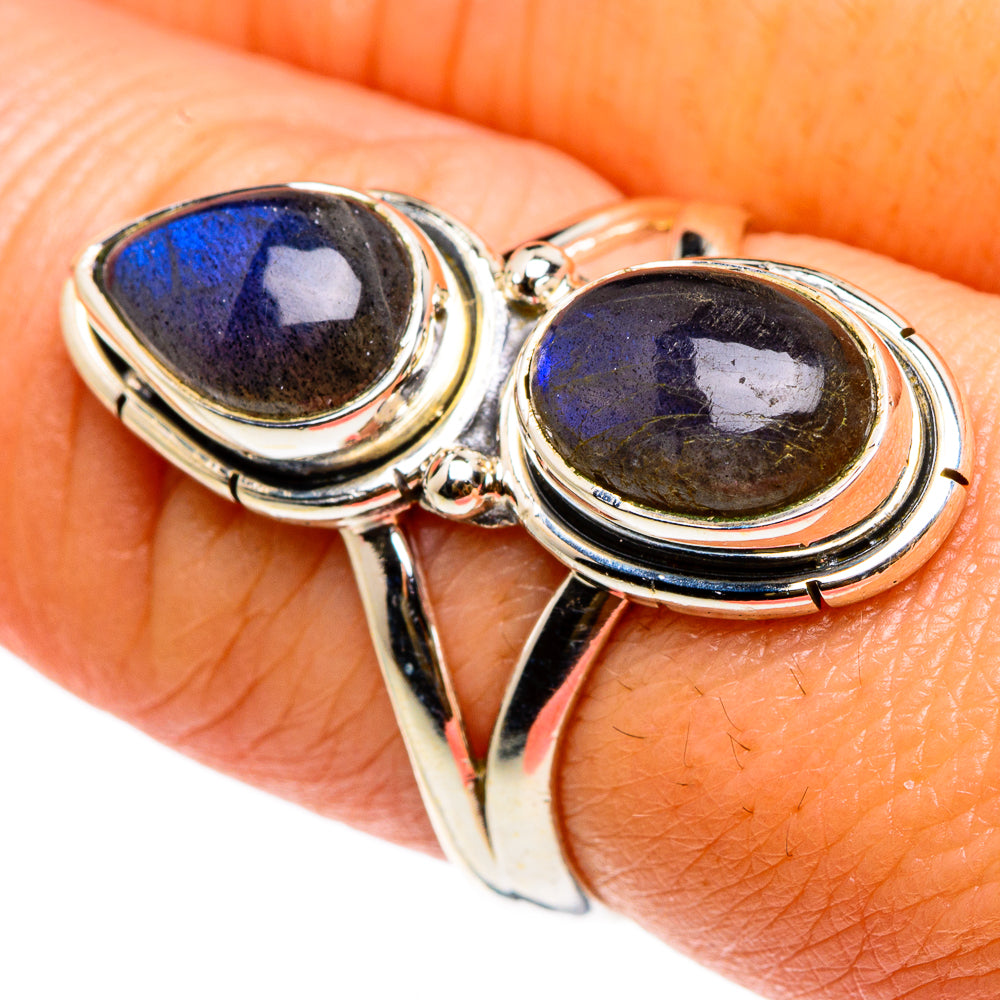 Labradorite Rings handcrafted by Ana Silver Co - RING83094