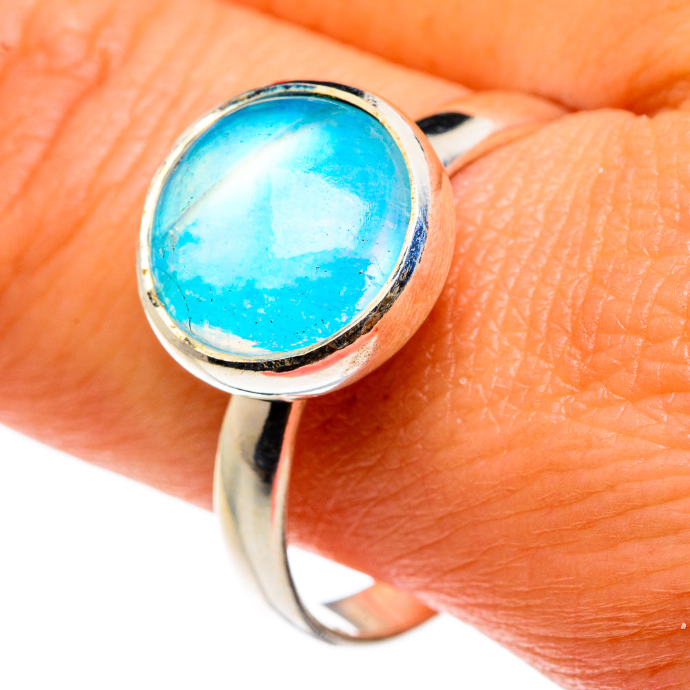 Blue Moonstone Rings handcrafted by Ana Silver Co - RING83098