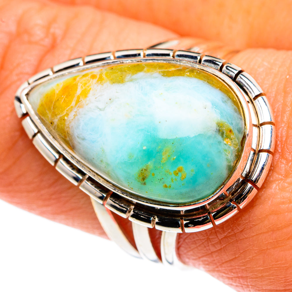 Peruvian Opal Rings handcrafted by Ana Silver Co - RING83099