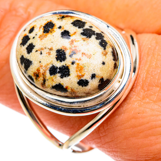 Dalmatian Jasper Rings handcrafted by Ana Silver Co - RING83105