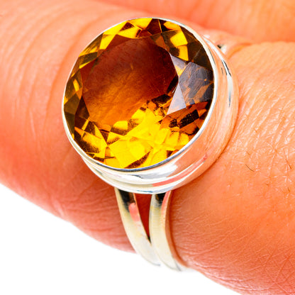 Mandarin Citrine Rings handcrafted by Ana Silver Co - RING83108