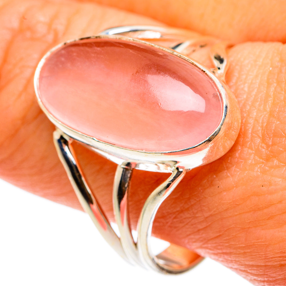 Rose Quartz Rings handcrafted by Ana Silver Co - RING83111