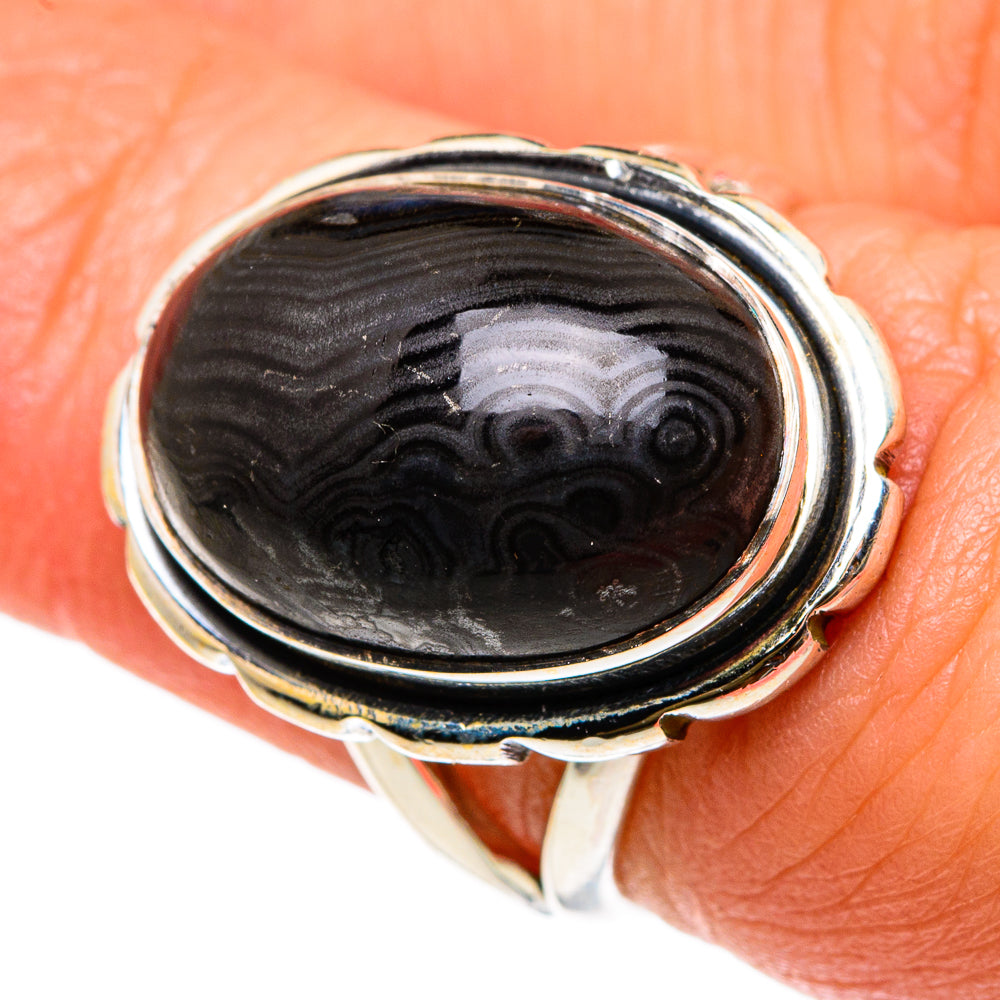 Psilomelane Rings handcrafted by Ana Silver Co - RING83115