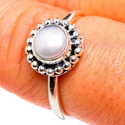 Cultured Pearl Rings handcrafted by Ana Silver Co - RING83120
