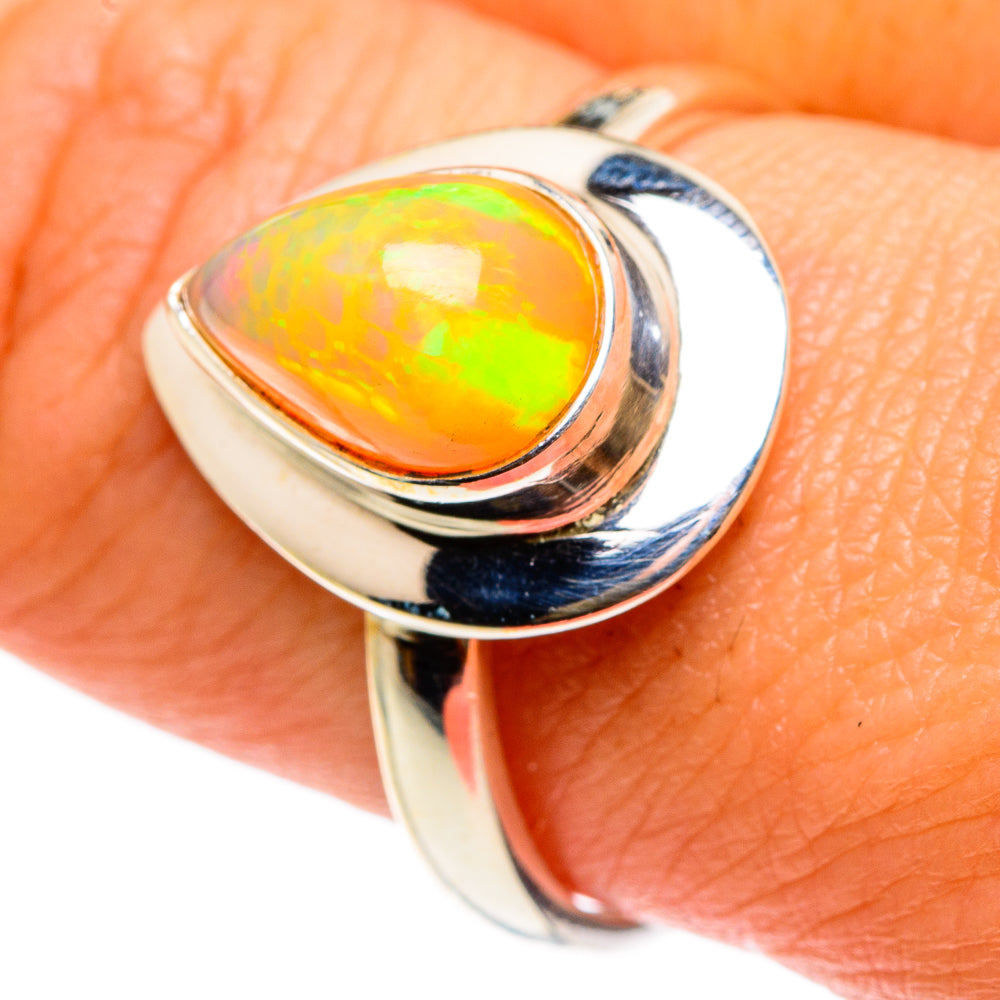 Ethiopian Opal Rings handcrafted by Ana Silver Co - RING83121
