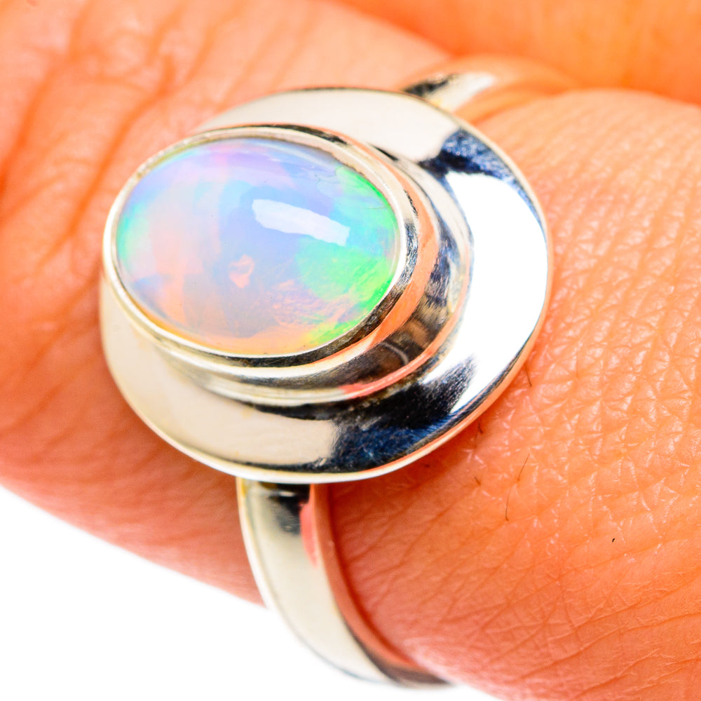 Ethiopian Opal Rings handcrafted by Ana Silver Co - RING83122