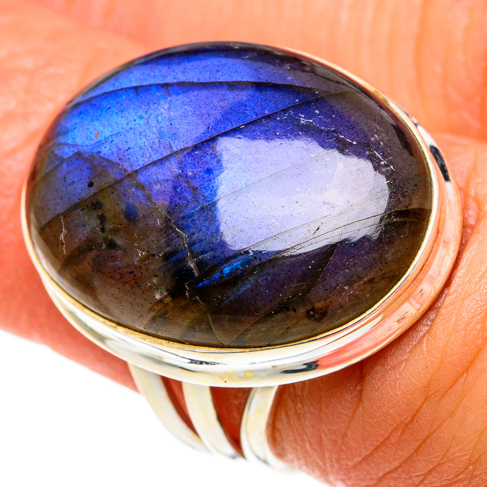 Labradorite Rings handcrafted by Ana Silver Co - RING83130