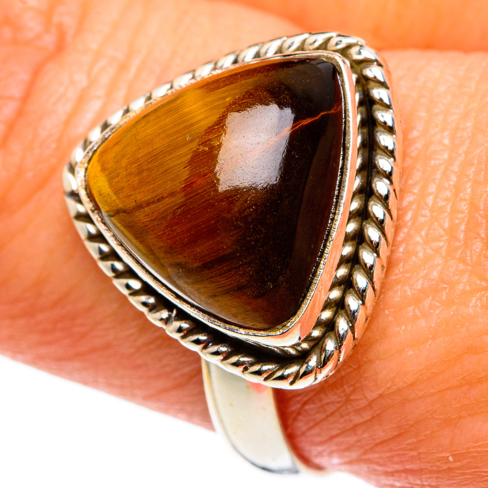 Tiger Eye Rings handcrafted by Ana Silver Co - RING83136