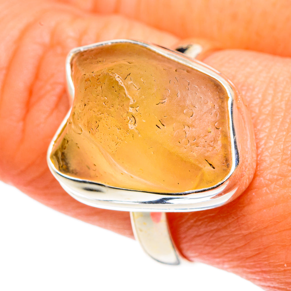 Libyan Glass Rings handcrafted by Ana Silver Co - RING83138