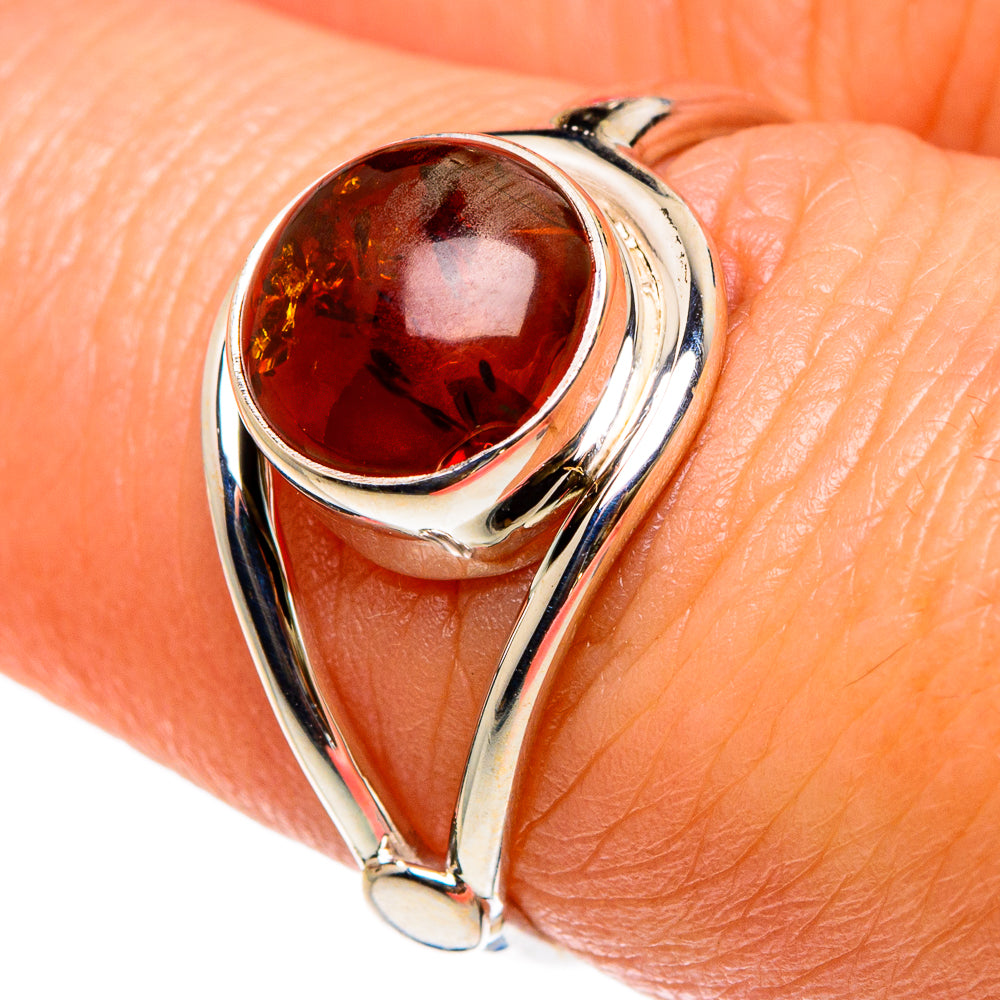 Baltic Amber Rings handcrafted by Ana Silver Co - RING83139