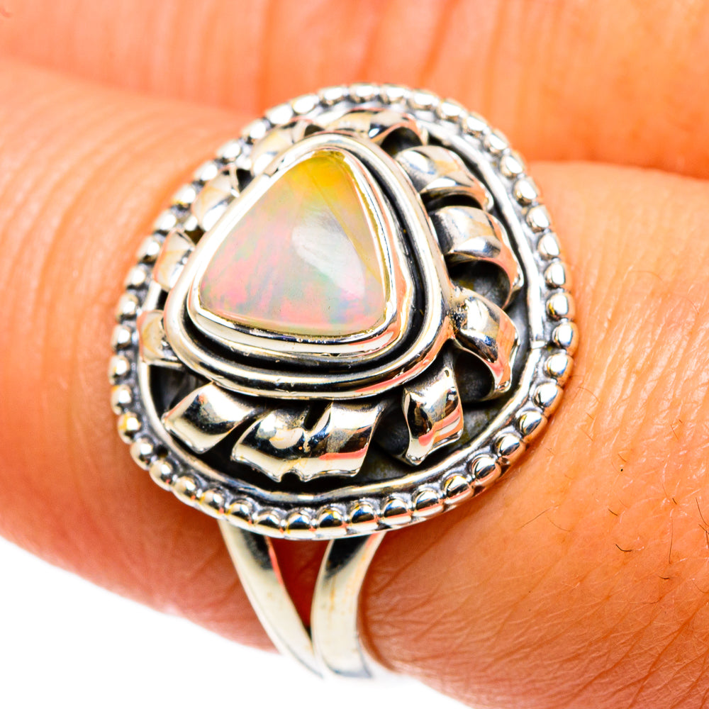 Ethiopian Opal Rings handcrafted by Ana Silver Co - RING83151