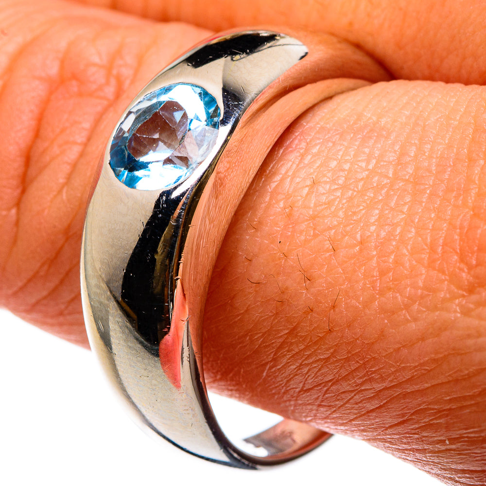 Blue Topaz Rings handcrafted by Ana Silver Co - RING83153