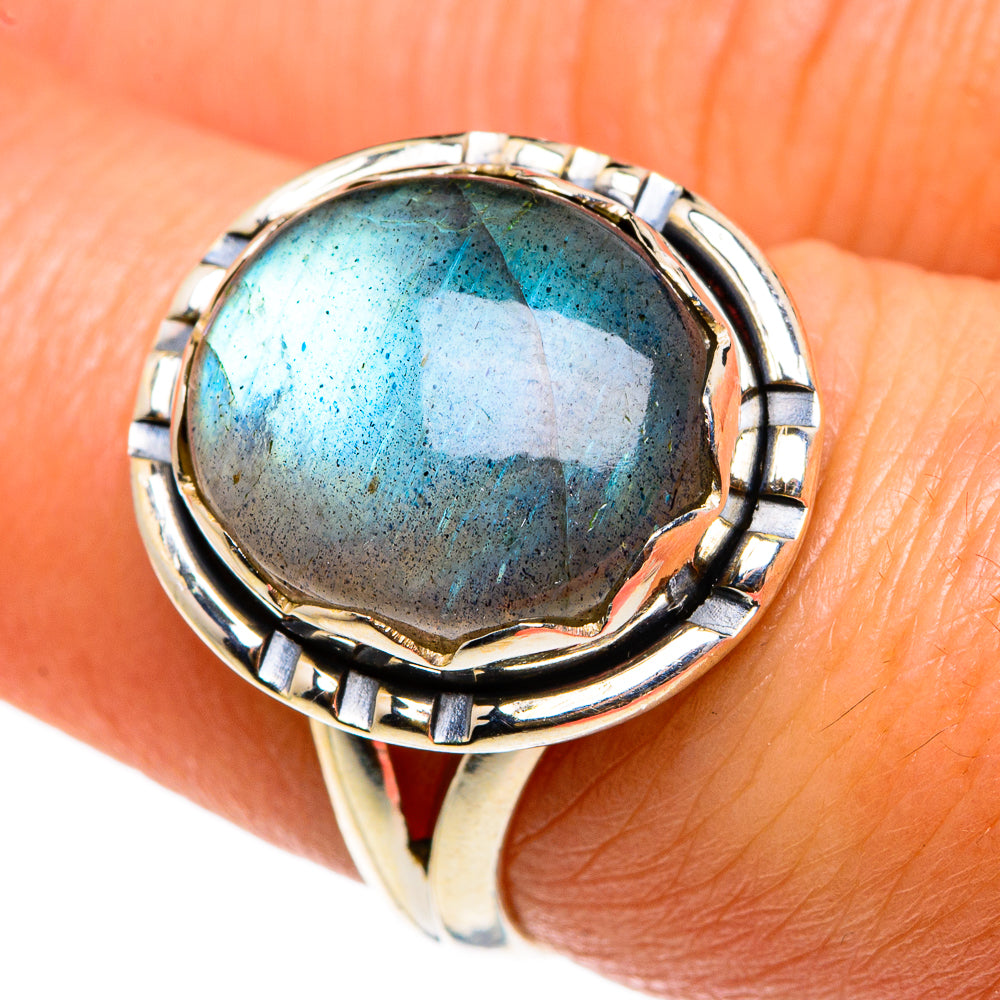 Labradorite Rings handcrafted by Ana Silver Co - RING83157