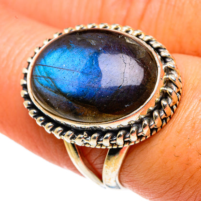 Labradorite Rings handcrafted by Ana Silver Co - RING83160