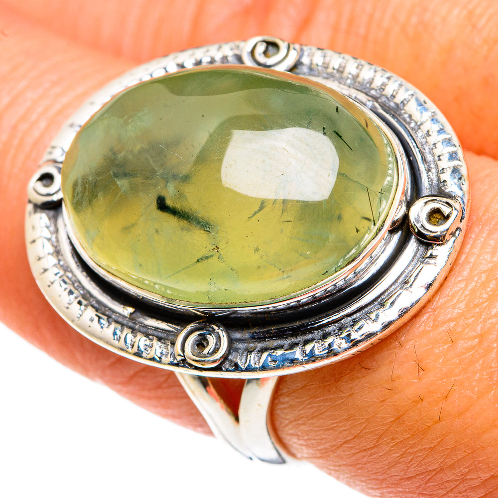 Prehnite Rings handcrafted by Ana Silver Co - RING83165