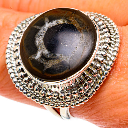Septarian Geode Rings handcrafted by Ana Silver Co - RING83179