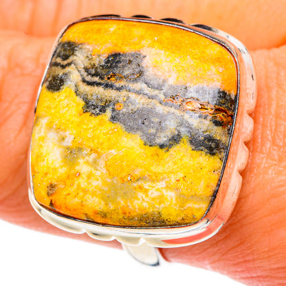 Bumble Bee Jasper Rings handcrafted by Ana Silver Co - RING83189