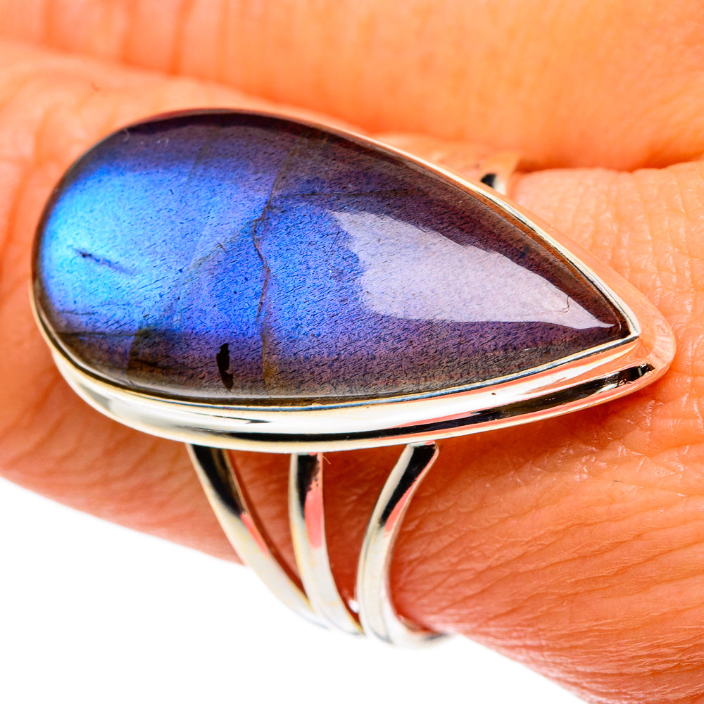 Labradorite Rings handcrafted by Ana Silver Co - RING83193