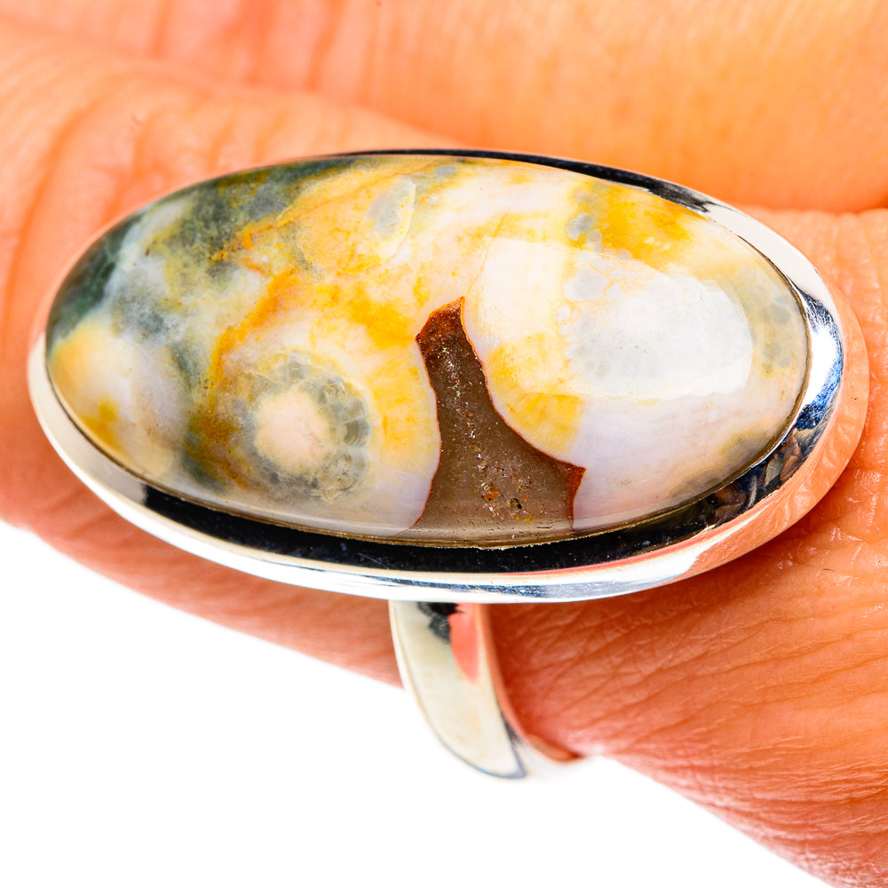 Ocean Jasper Rings handcrafted by Ana Silver Co - RING83199