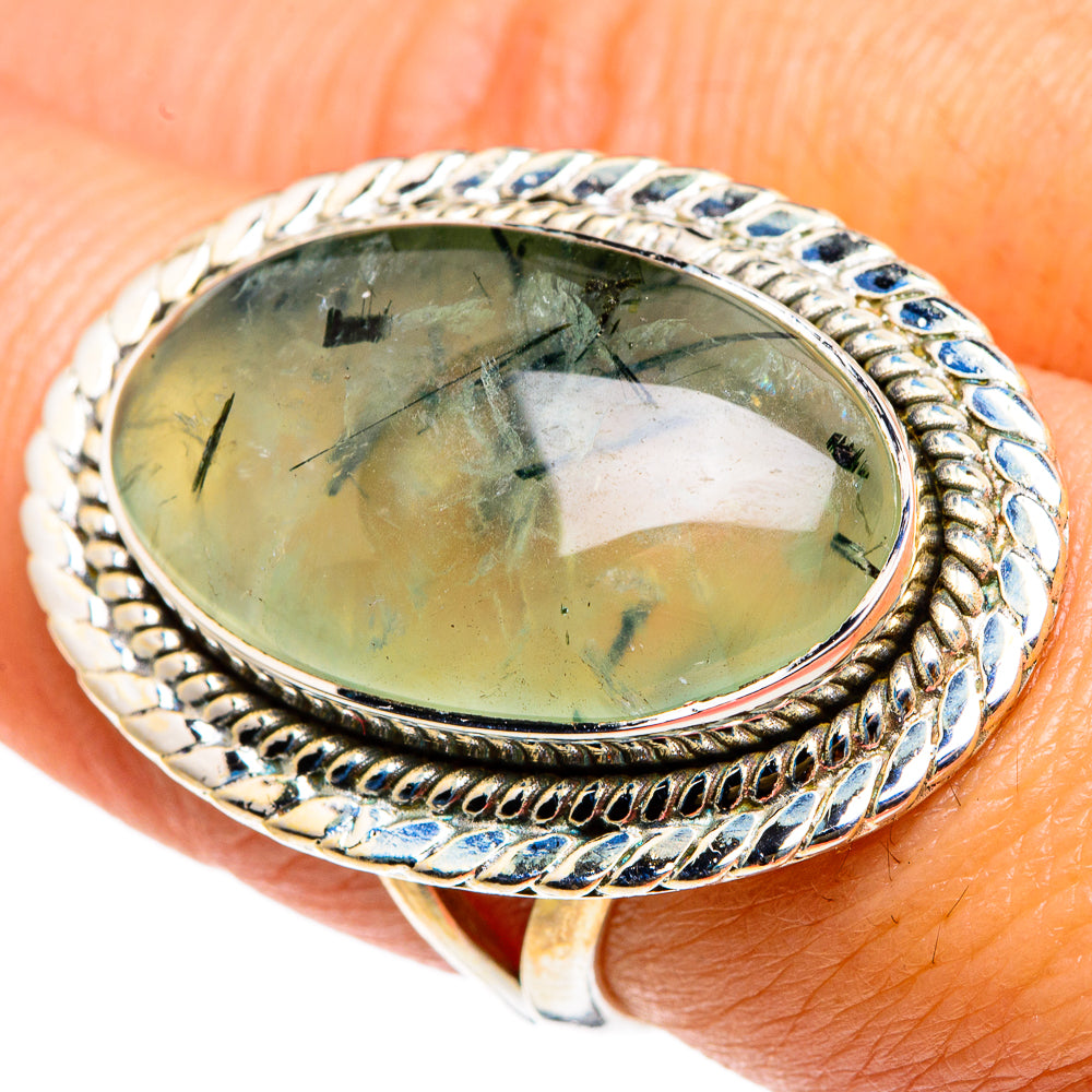 Prehnite Rings handcrafted by Ana Silver Co - RING83200