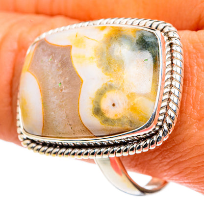 Ocean Jasper Rings handcrafted by Ana Silver Co - RING83223
